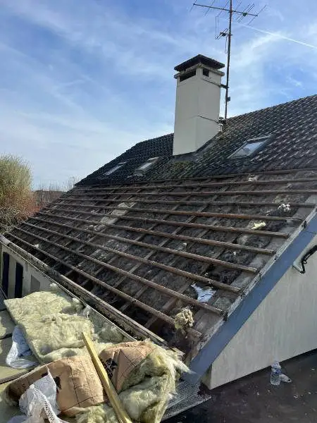 Isolation de toiture dans les Yvelines 78 — chantier réalisé par Moïse Fortin